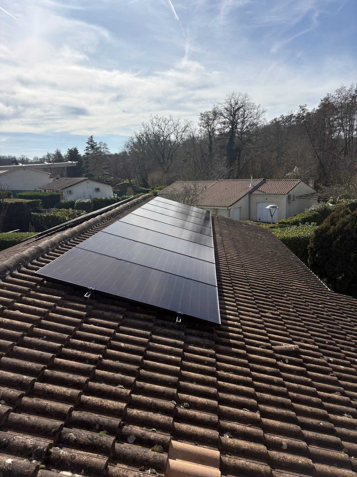 Installation photovoltaïque sur maison individuelle